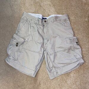 Ralph Lauren Polo Tan Khaki Cargo Shorts, Size 42